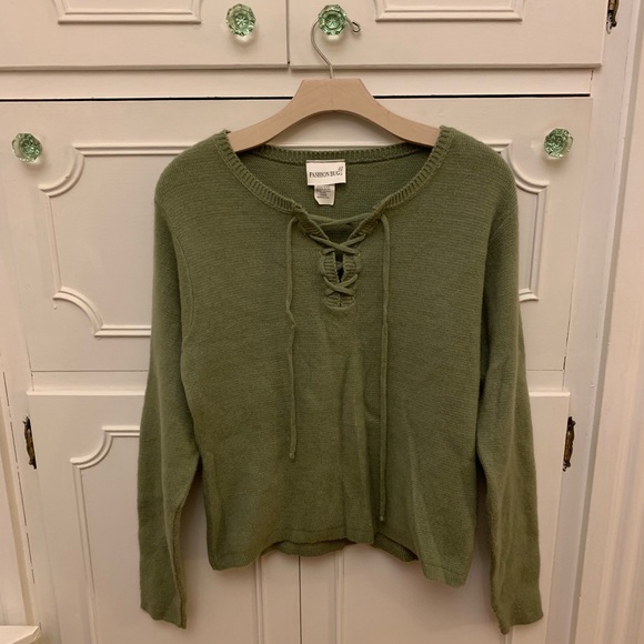 Fashion Bug Boho Green Sweater